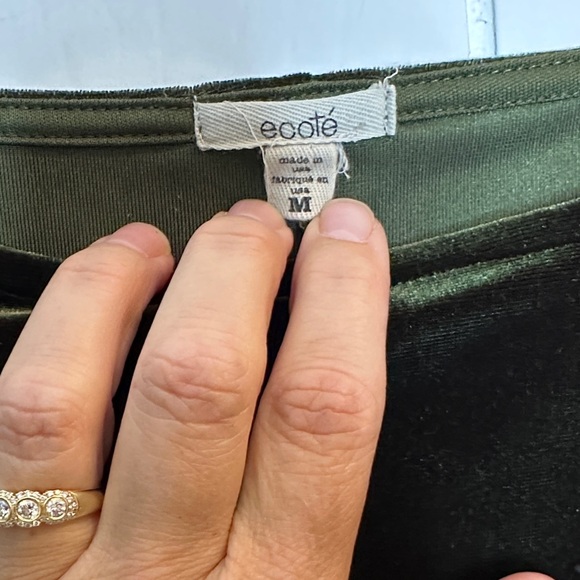 Ecote Dark Velvet mini dress - Picture 5 of 9